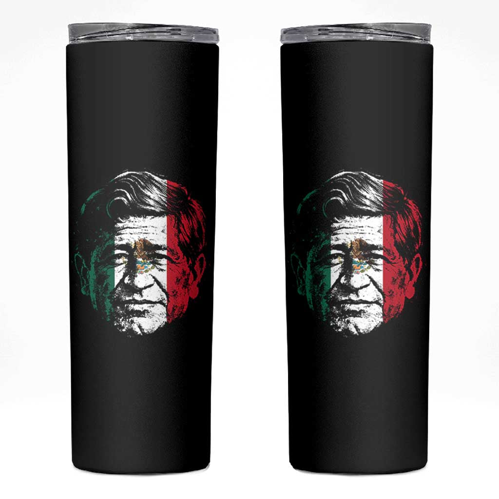 Cesar Chavez Day Mexican American Pride Skinny Tumbler