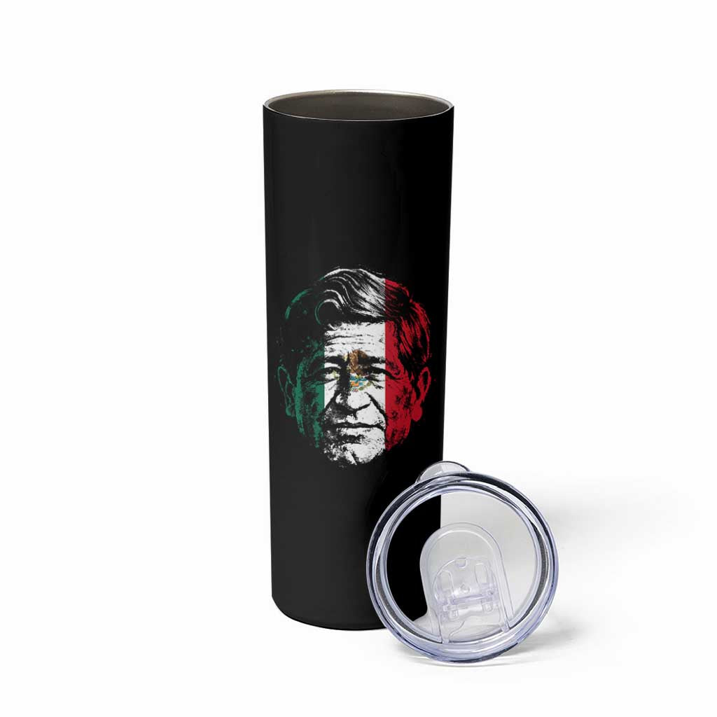 Cesar Chavez Day Mexican American Pride Skinny Tumbler