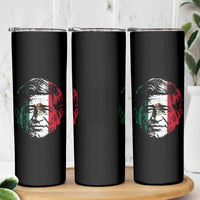 Cesar Chavez Day Mexican American Pride Skinny Tumbler