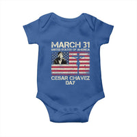 Cesar Chavez March 31 Celebration Baby Onesie Christian American Flag Religious