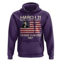 Cesar Chavez March 31 Celebration Hoodie Christian American Flag Religious