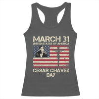Cesar Chavez March 31 Celebration Racerback Tank Top Christian American Flag Religious