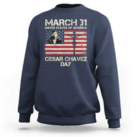 Cesar Chavez March 31 Celebration Sweatshirt Christian American Flag Religious