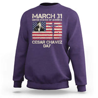 Cesar Chavez March 31 Celebration Sweatshirt Christian American Flag Religious