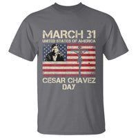 Cesar Chavez March 31 Celebration T Shirt Christian American Flag Religious