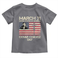 Cesar Chavez March 31 Celebration Toddler T Shirt Christian American Flag Religious