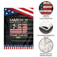 Cesar Chavez March 31 Celebration Garden Flag Christian American Flag Religious