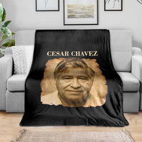Cesar Chavez Throw Blanket Mexican American Pride Latino Heritage