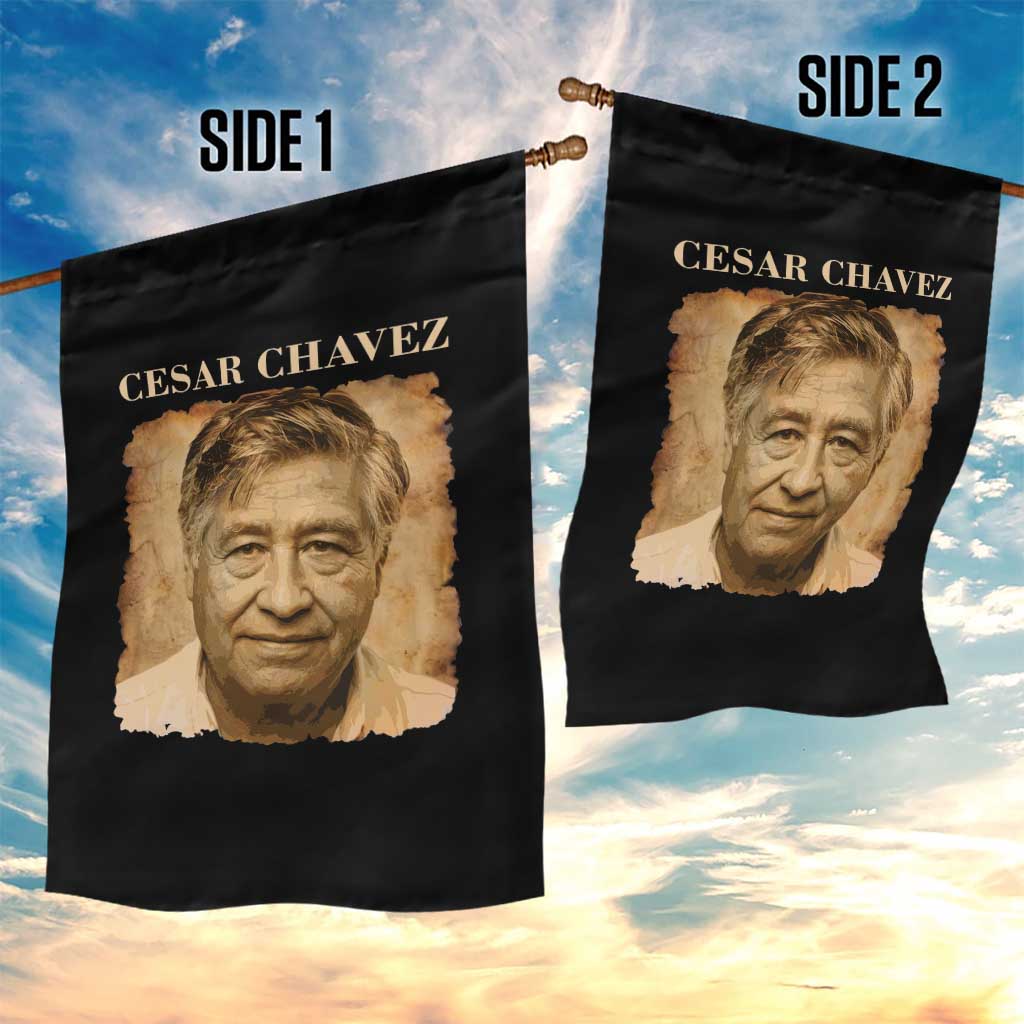 Cesar Chavez Garden Flag Mexican American Pride Latino Heritage