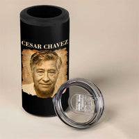 Cesar Chavez 4 in 1 Can Cooler Tumbler Mexican American Pride Latino Heritage
