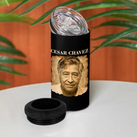 Cesar Chavez 4 in 1 Can Cooler Tumbler Mexican American Pride Latino Heritage