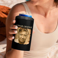 Cesar Chavez 4 in 1 Can Cooler Tumbler Mexican American Pride Latino Heritage