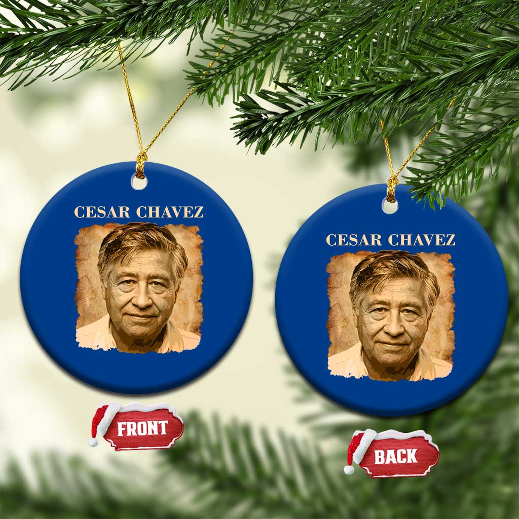 Cesar Chavez Ceramic Ornament Mexican American Pride Latino Heritage