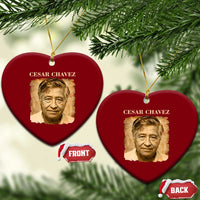Cesar Chavez Ceramic Ornament Mexican American Pride Latino Heritage