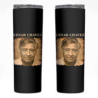Cesar Chavez Skinny Tumbler Mexican American Pride Latino Heritage