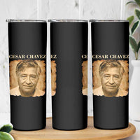 Cesar Chavez Skinny Tumbler Mexican American Pride Latino Heritage