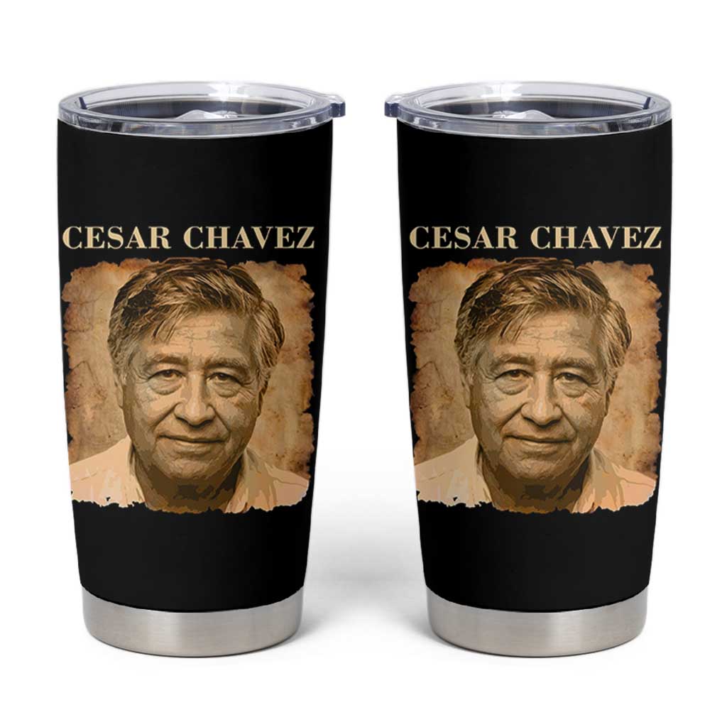 Cesar Chavez Tumbler Cup Mexican American Pride Latino Heritage