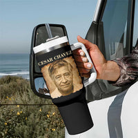 Cesar Chavez Tumbler With Handle Mexican American Pride Latino Heritage