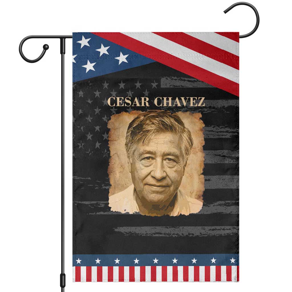Cesar Chavez Garden Flag Mexican American Pride Latino Heritage