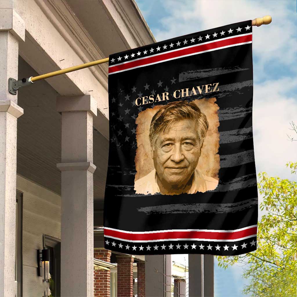 Cesar Chavez Garden Flag Mexican American Pride Latino Heritage