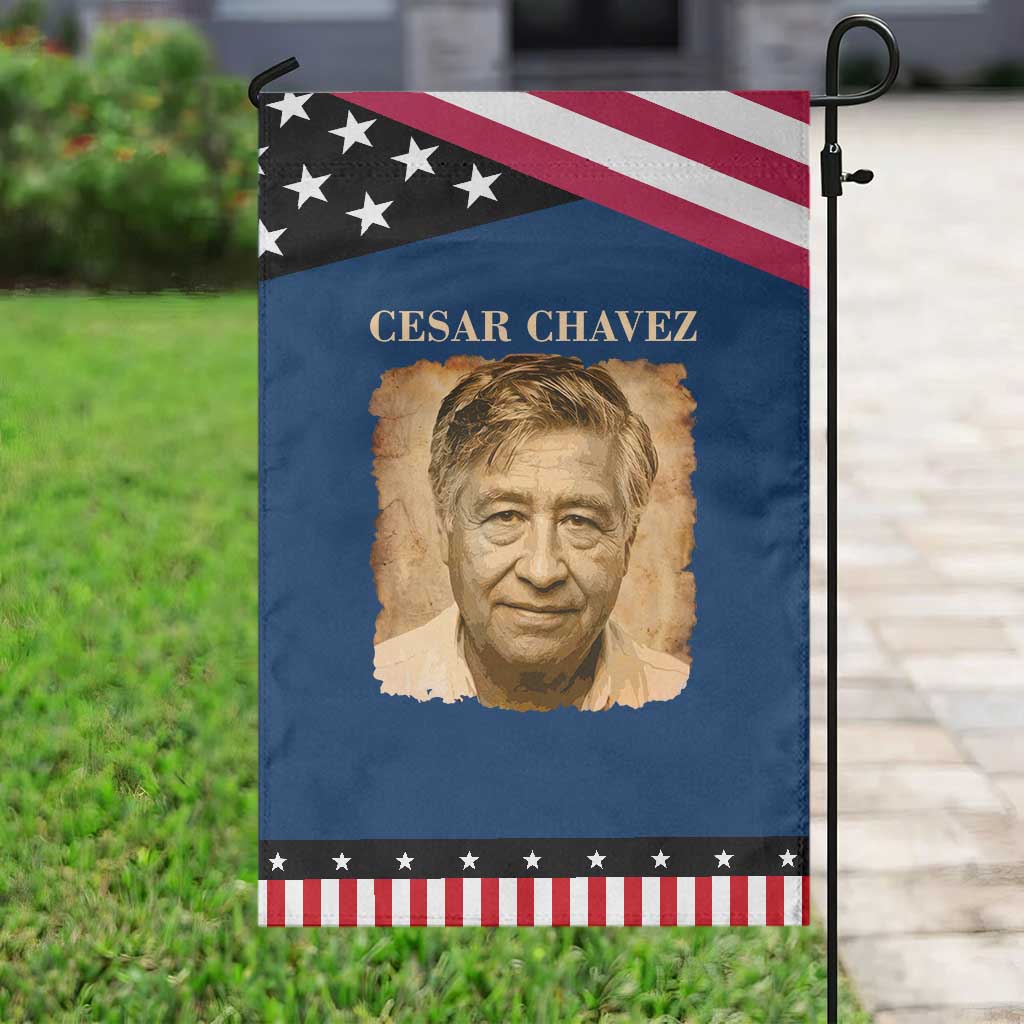 Cesar Chavez Garden Flag Mexican American Pride Latino Heritage