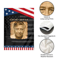 Cesar Chavez Garden Flag Mexican American Pride Latino Heritage