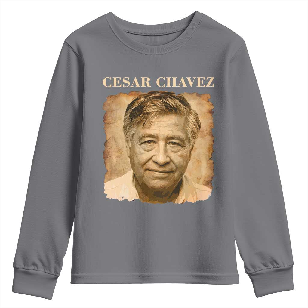Cesar Chavez Youth Sweatshirt Mexican American Pride Latino Heritage