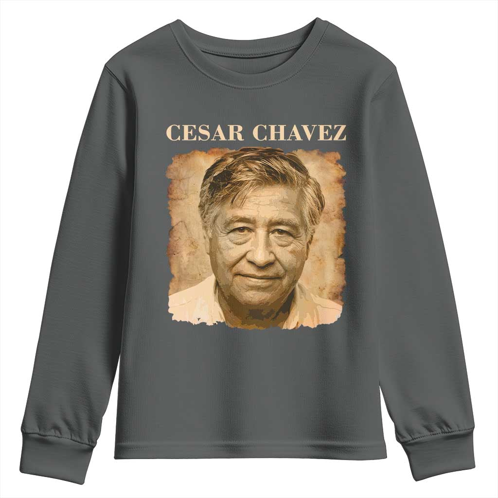 Cesar Chavez Youth Sweatshirt Mexican American Pride Latino Heritage