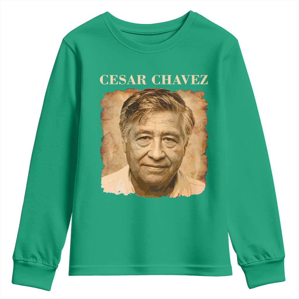 Cesar Chavez Youth Sweatshirt Mexican American Pride Latino Heritage