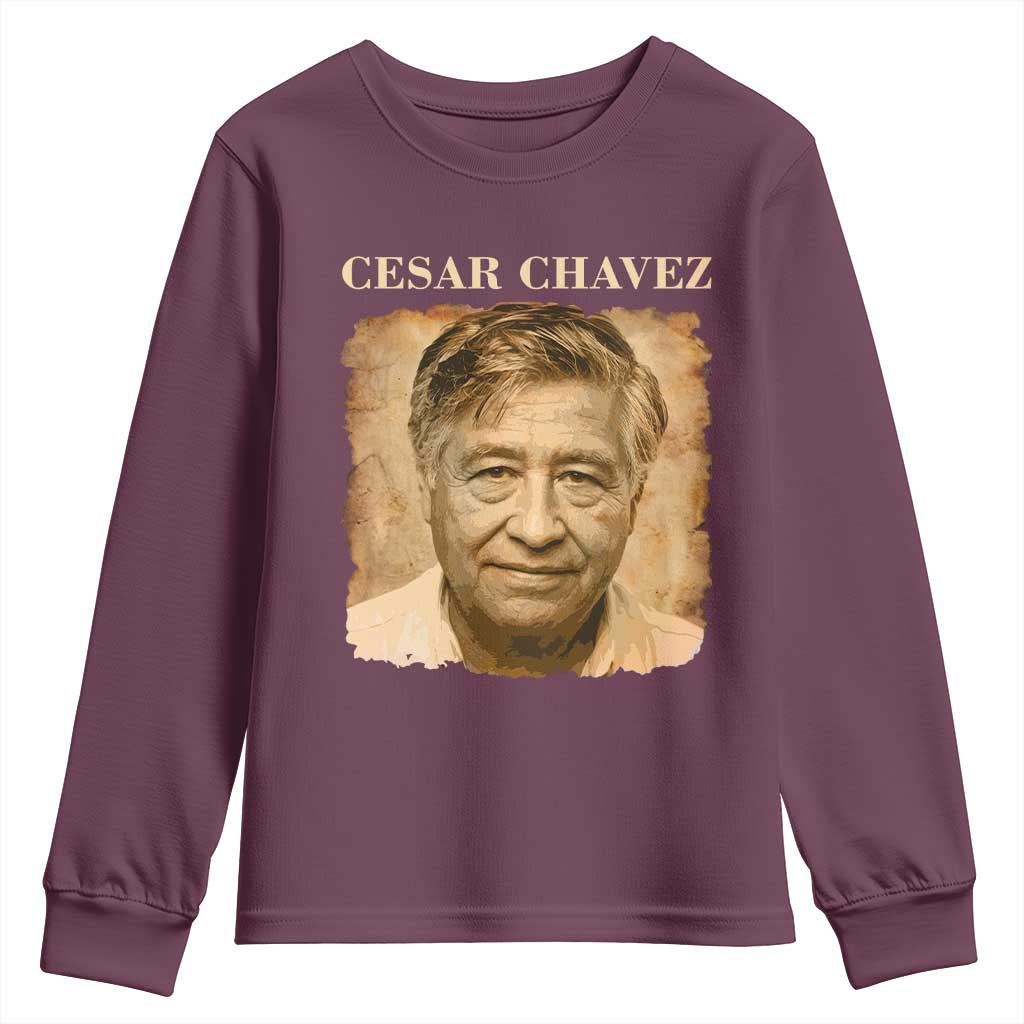 Cesar Chavez Youth Sweatshirt Mexican American Pride Latino Heritage