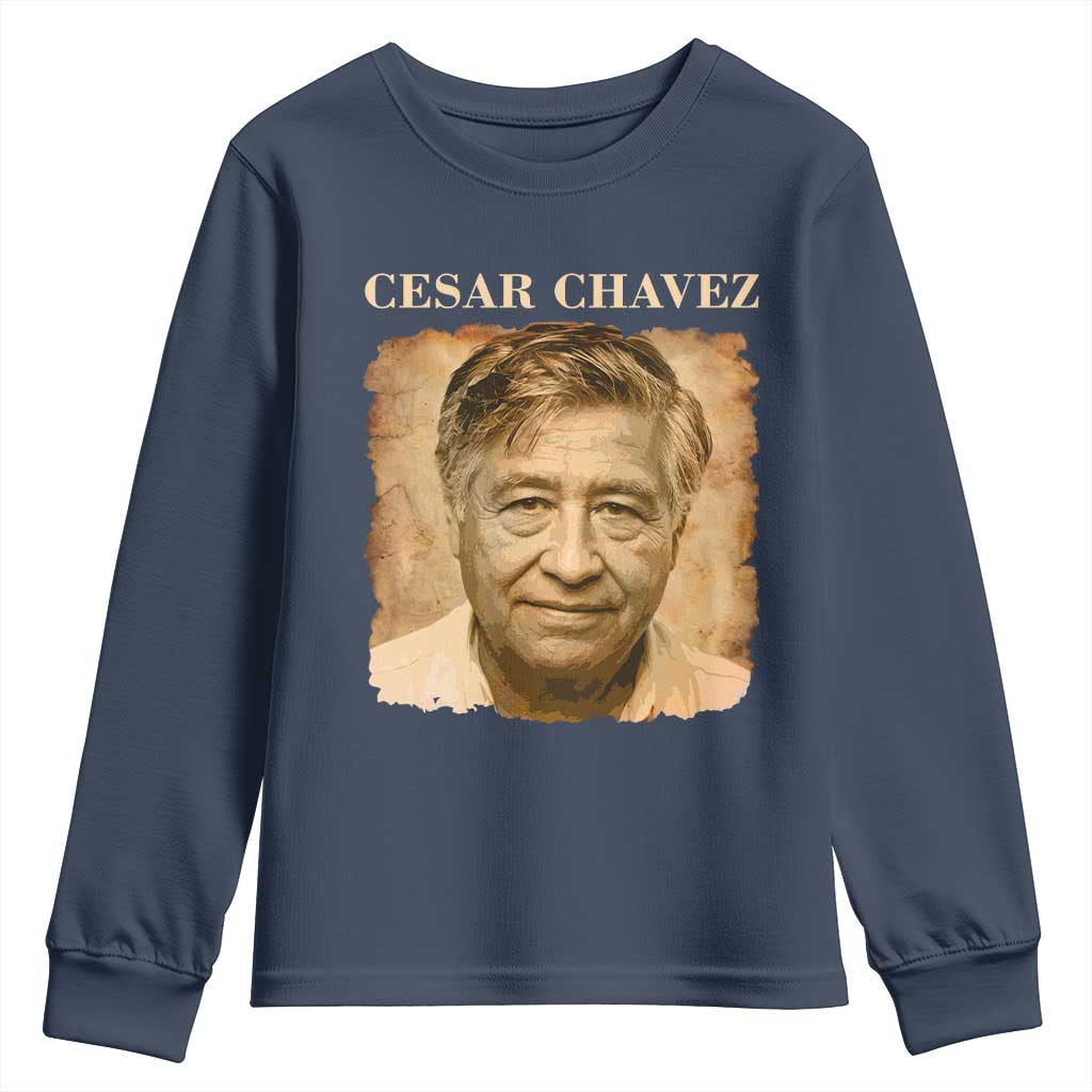 Cesar Chavez Youth Sweatshirt Mexican American Pride Latino Heritage
