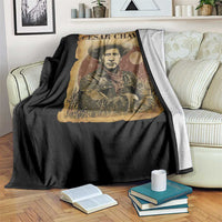 Cesar Chavez Throw Blanket Hispanic Heritage Mexican American Pride Latino