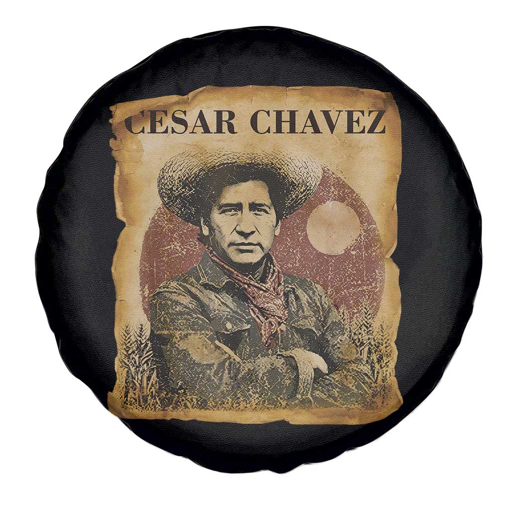 Cesar Chavez Spare Tire Cover Hispanic Heritage Mexican American Pride Latino
