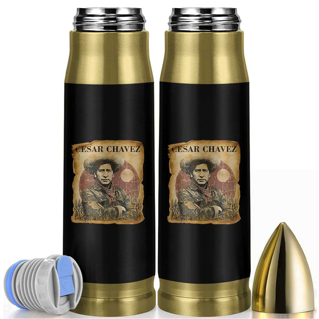 Cesar Chavez Bullet Tumbler Hispanic Heritage Mexican American Pride Latino