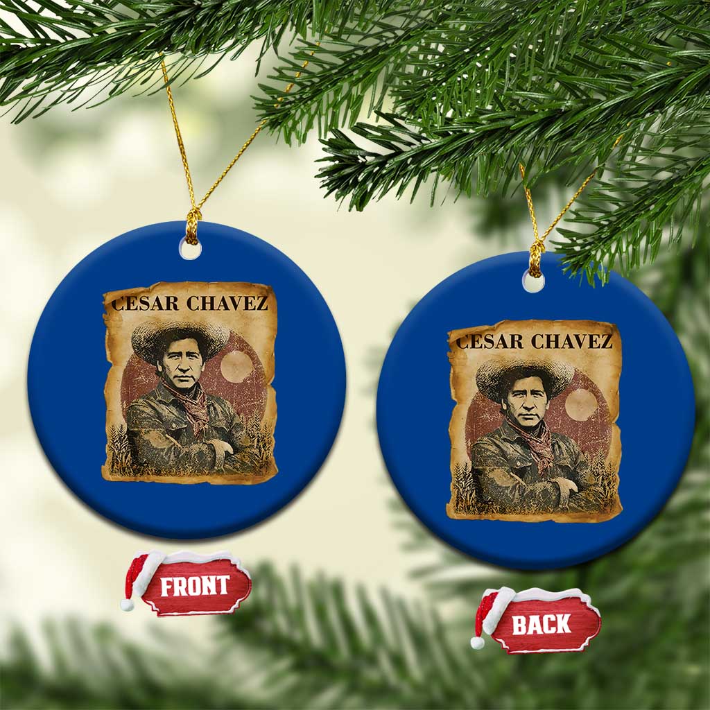 Cesar Chavez Ceramic Ornament Hispanic Heritage Mexican American Pride Latino