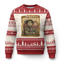 Cesar Chavez Ugly Christmas Sweater Hispanic Heritage Mexican American Pride Latino
