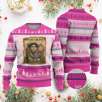 Cesar Chavez Ugly Christmas Sweater Hispanic Heritage Mexican American Pride Latino