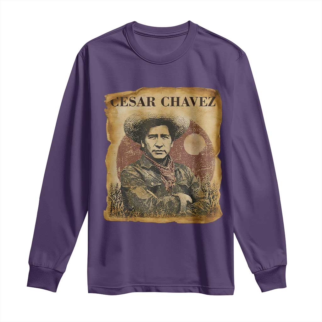 Cesar Chavez Long Sleeve Shirt Hispanic Heritage Mexican American Pride Latino