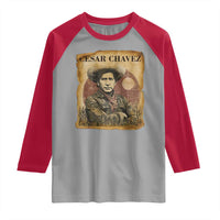Cesar Chavez Raglan Shirt Hispanic Heritage Mexican American Pride Latino