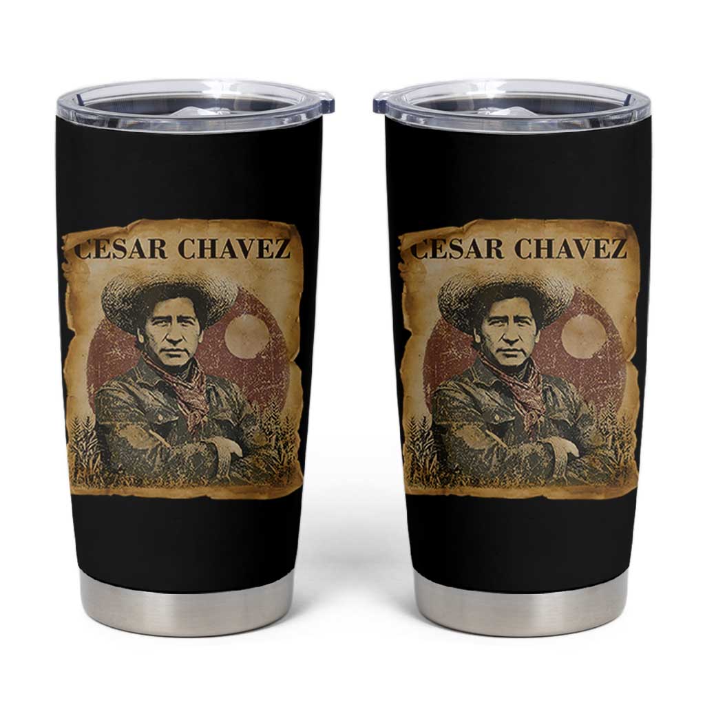 Cesar Chavez Tumbler Cup Hispanic Heritage Mexican American Pride Latino