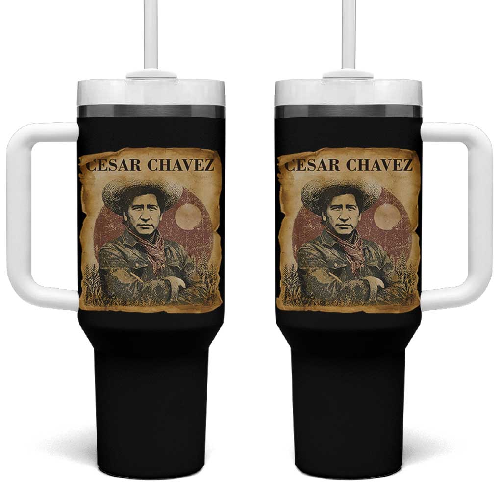 Cesar Chavez Tumbler With Handle Hispanic Heritage Mexican American Pride Latino