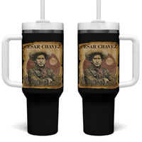 Cesar Chavez Tumbler With Handle Hispanic Heritage Mexican American Pride Latino