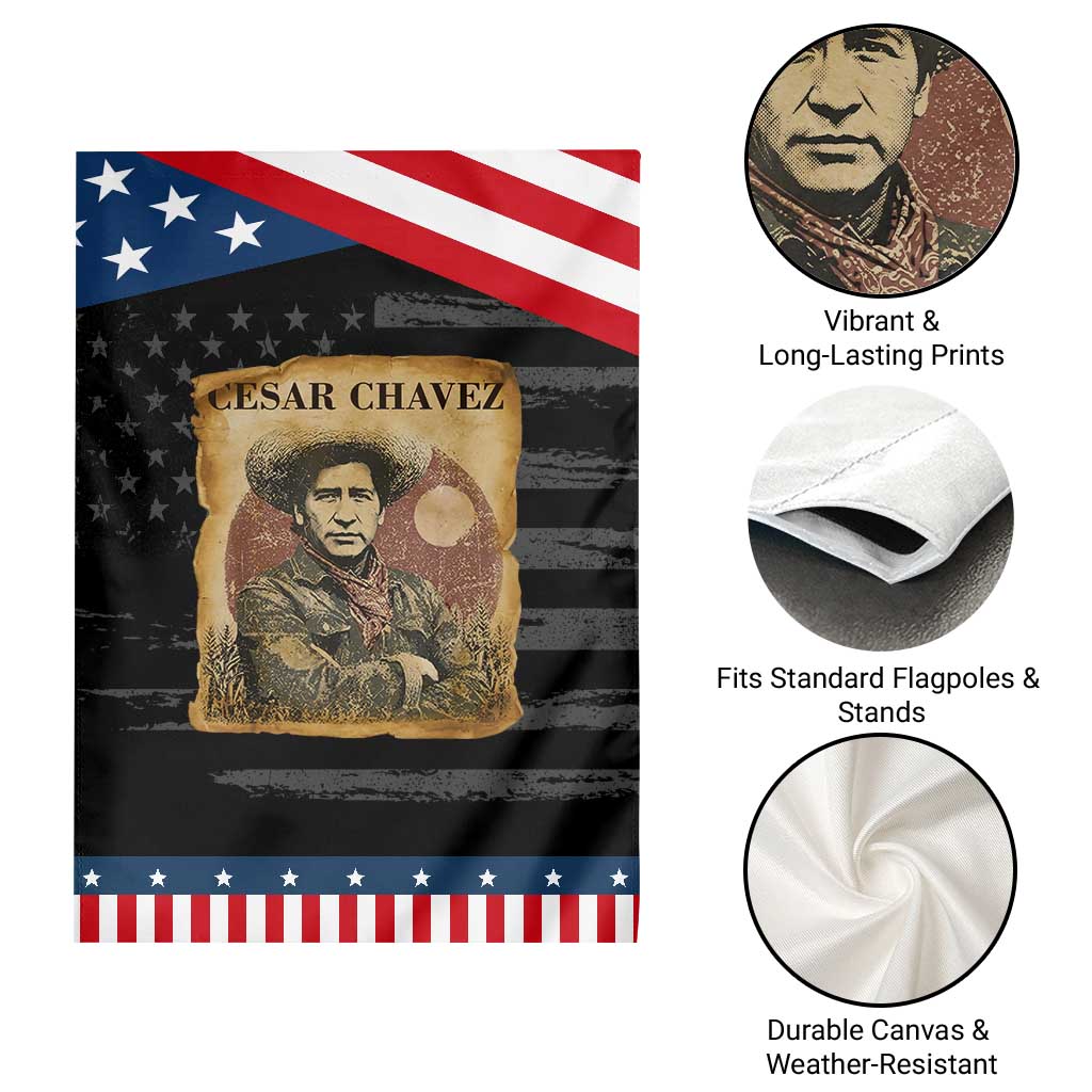 Cesar Chavez Garden Flag Hispanic Heritage Mexican American Pride Latino