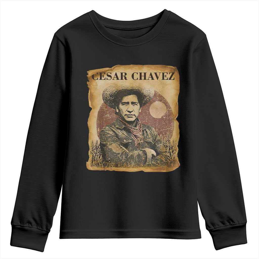 Cesar Chavez Youth Sweatshirt Hispanic Heritage Mexican American Pride Latino