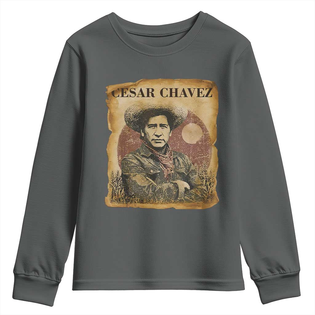 Cesar Chavez Youth Sweatshirt Hispanic Heritage Mexican American Pride Latino