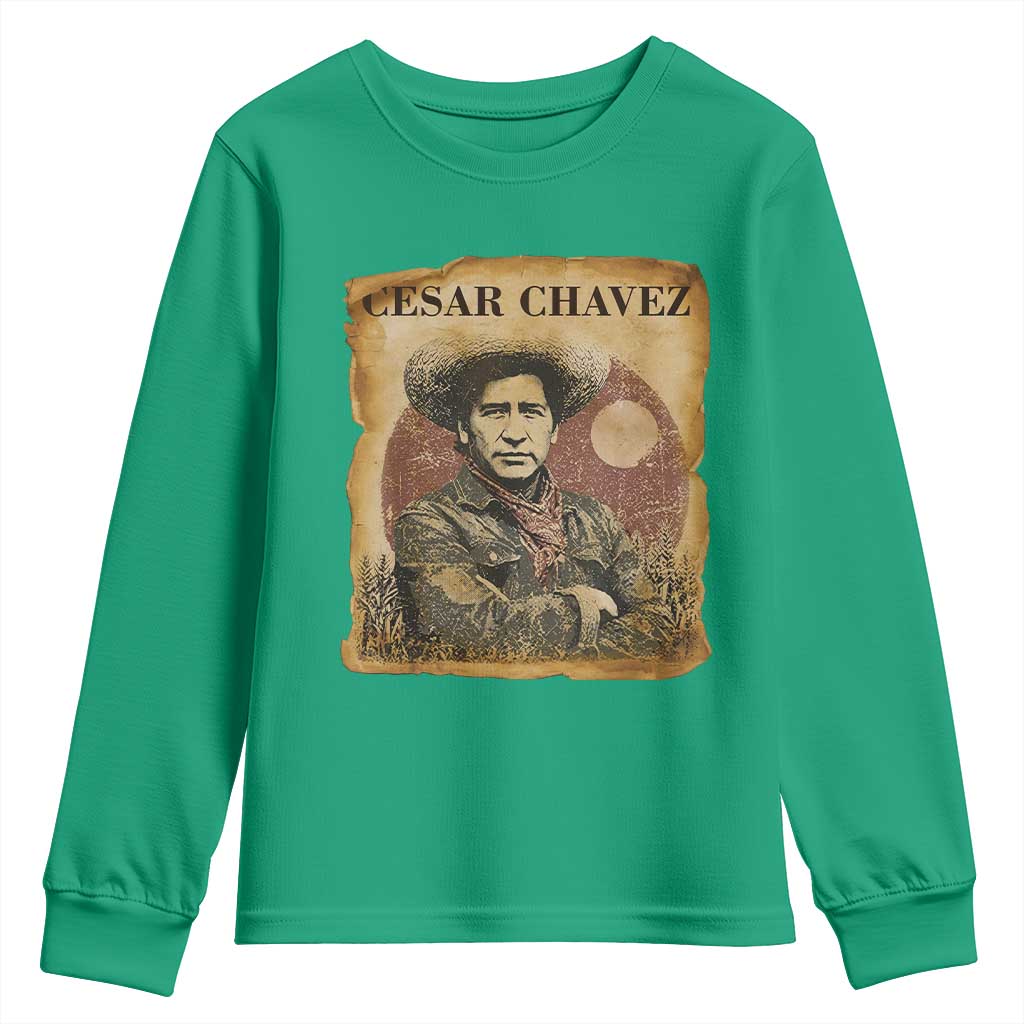 Cesar Chavez Youth Sweatshirt Hispanic Heritage Mexican American Pride Latino