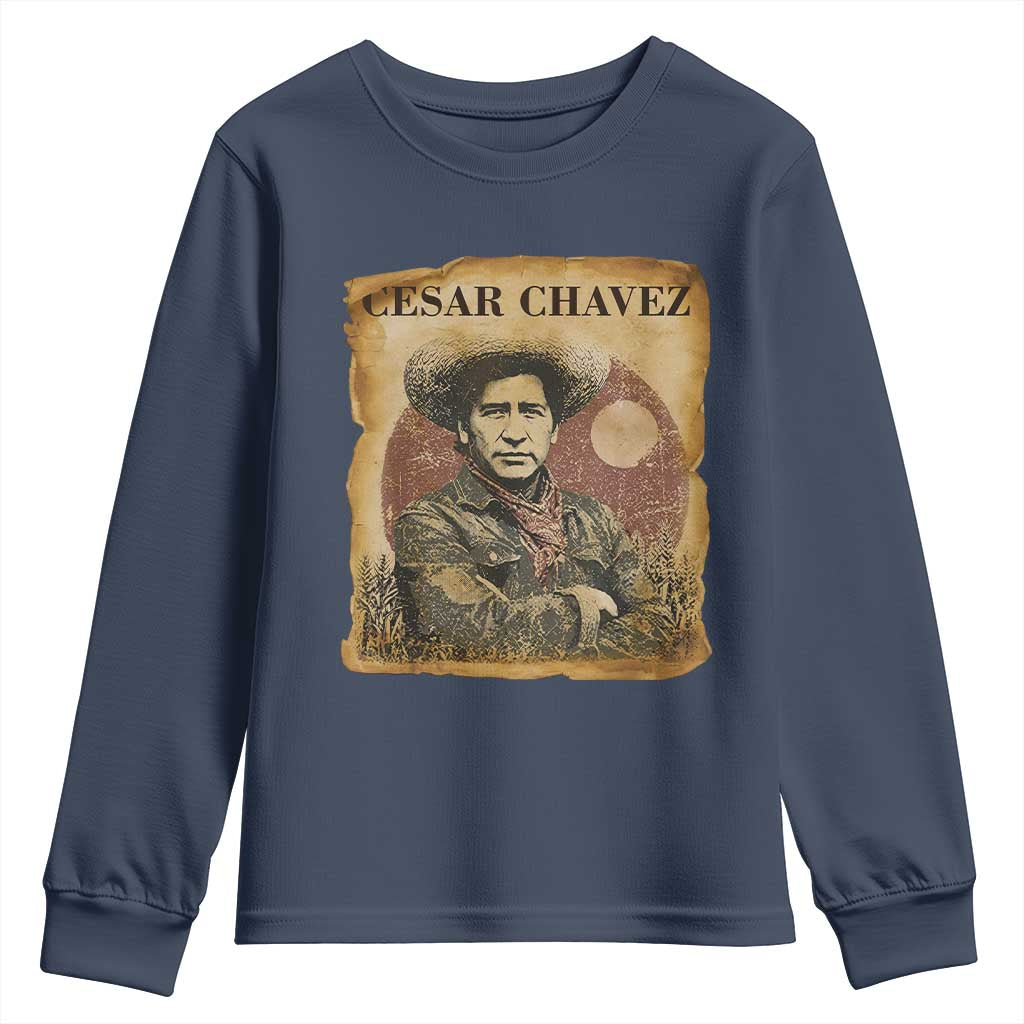 Cesar Chavez Youth Sweatshirt Hispanic Heritage Mexican American Pride Latino
