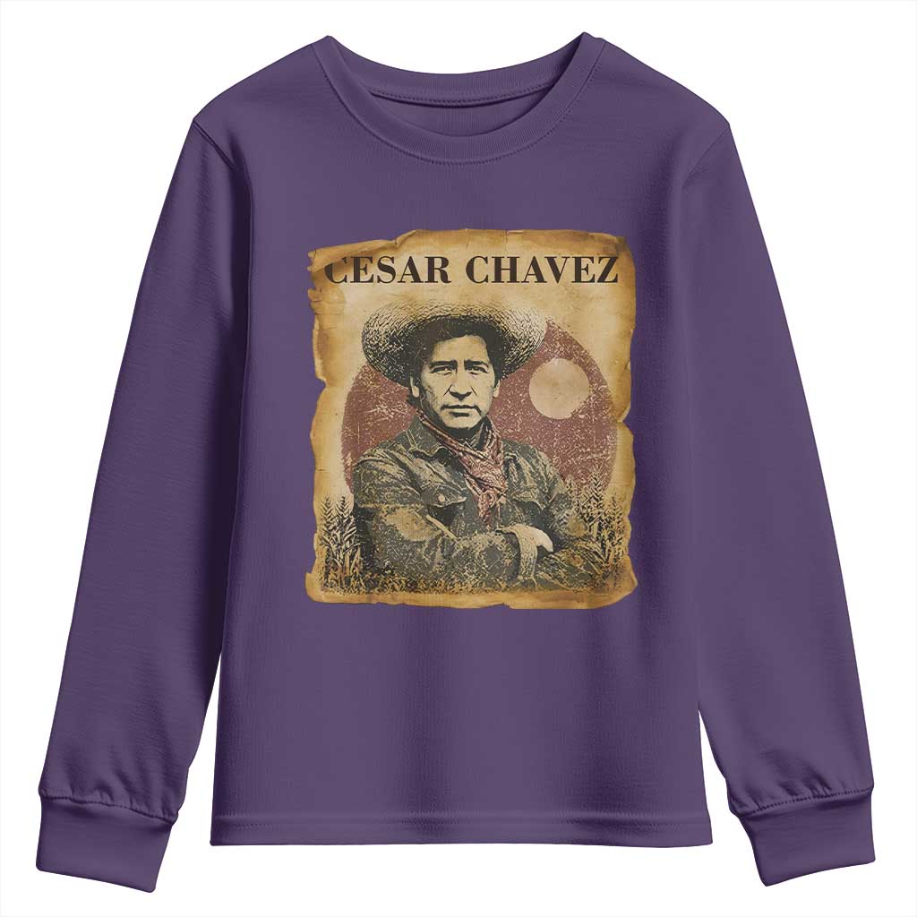Cesar Chavez Youth Sweatshirt Hispanic Heritage Mexican American Pride Latino