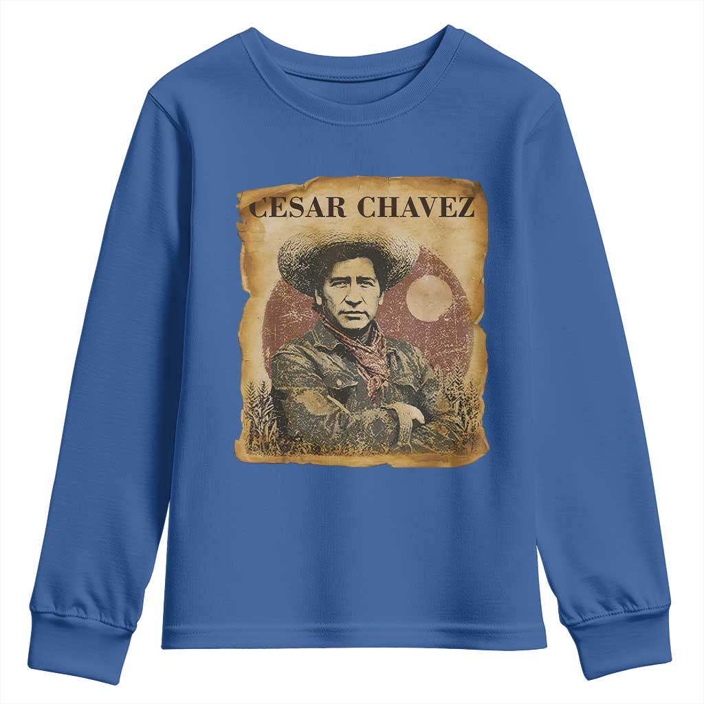 Cesar Chavez Youth Sweatshirt Hispanic Heritage Mexican American Pride Latino