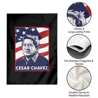 Cesar Chavez Garden Flag Labor Leader Mexican American Pride